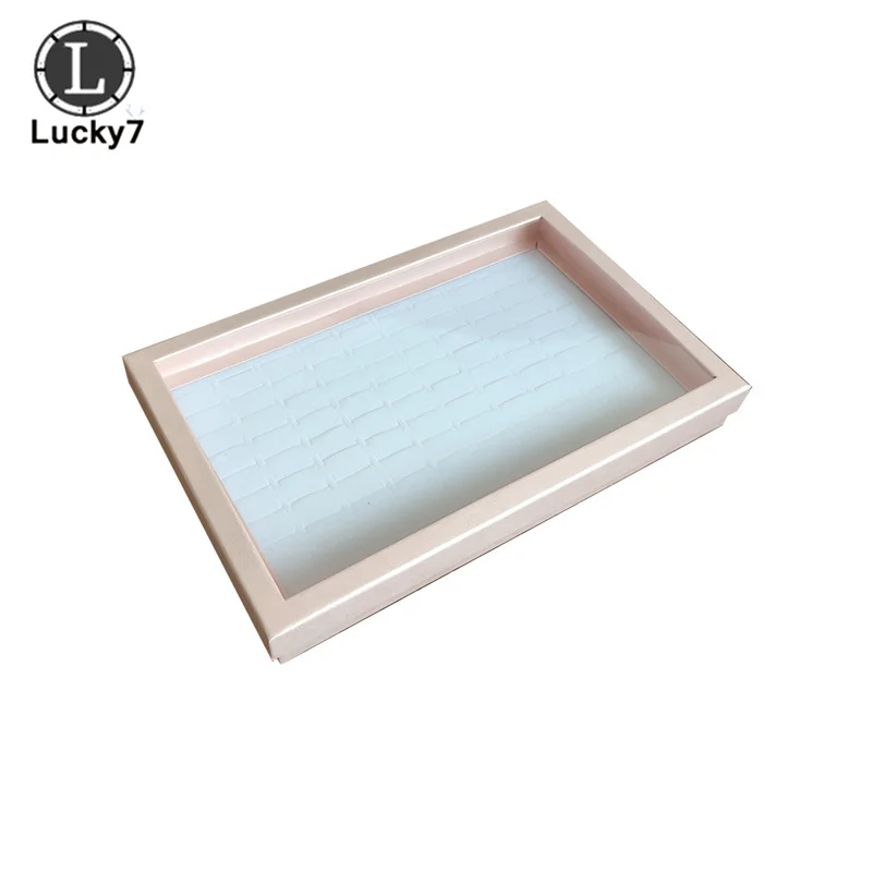 100-position Ring Tray Velvet Sponge Ring Display Box Cardboard Jewelry Storage Box Dust-proof Cover Tray