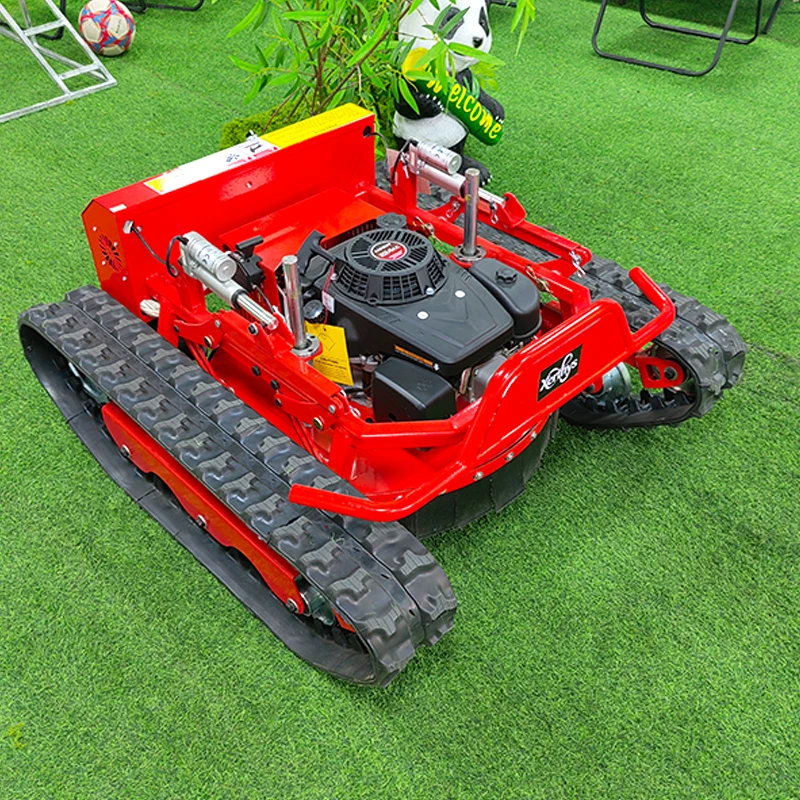 Chinese Factory Lawn Mower Hot 900mm Self Propelled Petrol Crawler Zero Turn Lawn Mower Remote Control Lawn Mowers for Garden