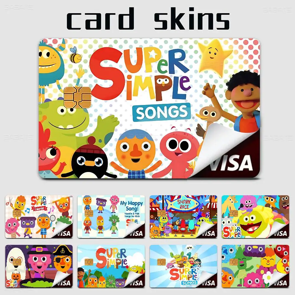S-Super S-Simple Songs Anmie Sticker Film Skin Cover For Credit Card Debit Bank Card Front