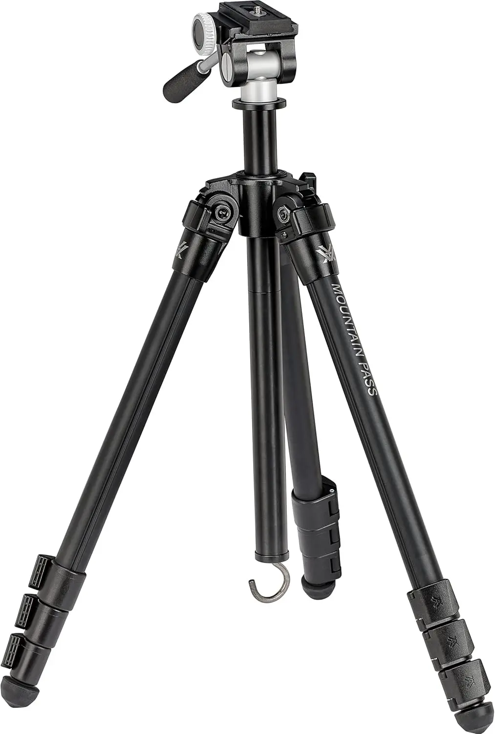 Compact Tripod Kit: 2-Way Pan Head, 22lb Load, Arca-Swiss, Lightweight Aluminum