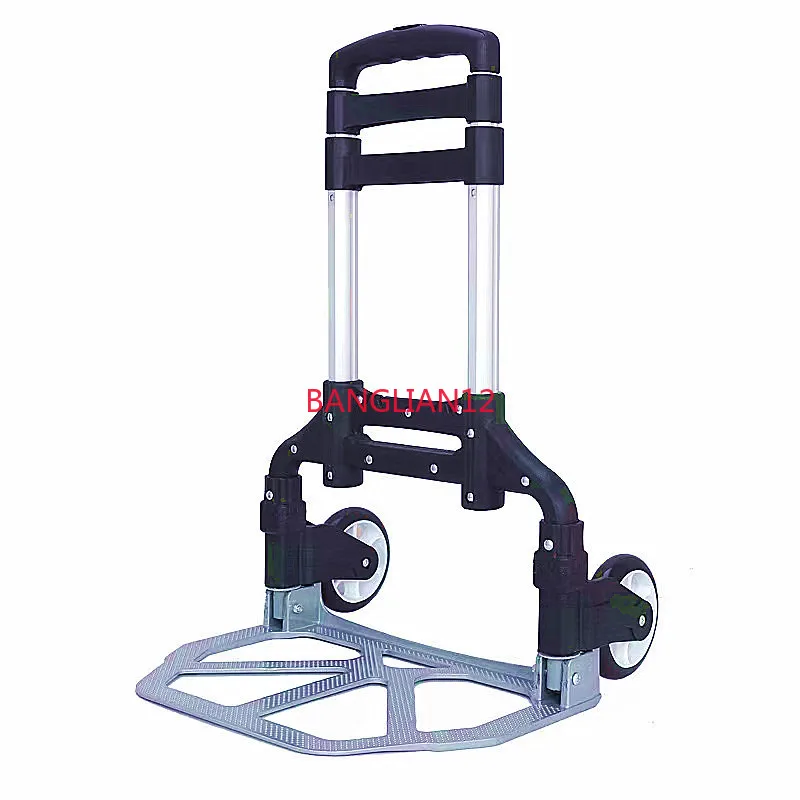 

Folding trolley aluminum alloy luggage cart household cart shopping