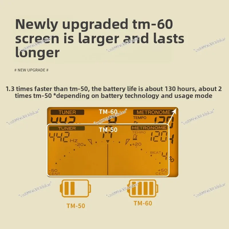 

TM60 Universal Electronic Tuner And Metronome 2-in-1 Musical Instrument Tuning Tool for Saxophone Violin Wind Guitar