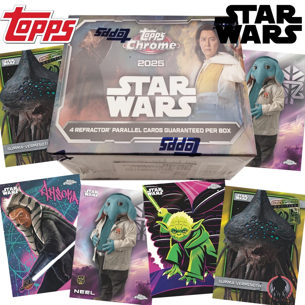 cartes-de-collection-officielles-topps-chrome-2025-star-wars-serie-galaxy-graffiti-–-cartes-de-personnages-colorees-–-cadeaux-de-qualite