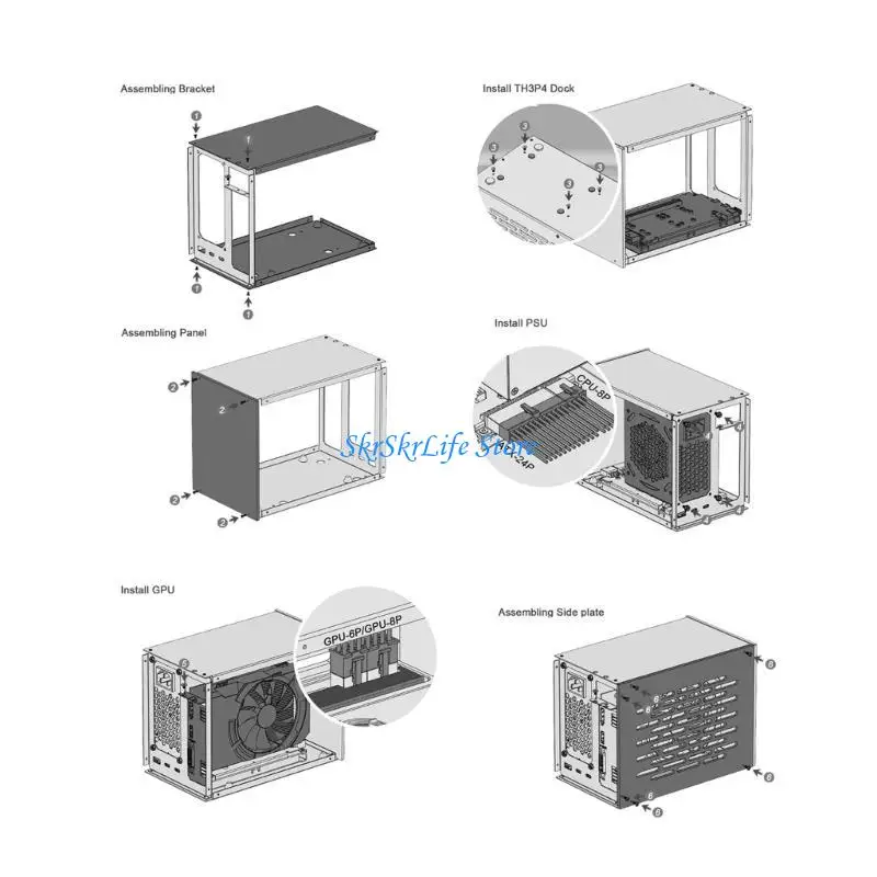 

E65E PC Case- Support TH3P4G3 Thunderbolt-compatHub Supports (1U) Power