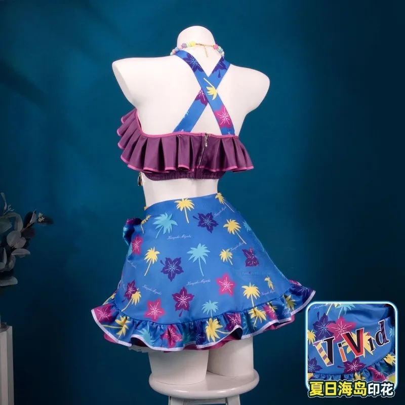 【البيع المسبق】 أزياء ناتسوكي ميكورو كانزاكي ميزوكي التأثيرية أنيمي أيكاتسو! الزي الصيفي الألوان ملابس السباحة كرنفال حزب اللباس