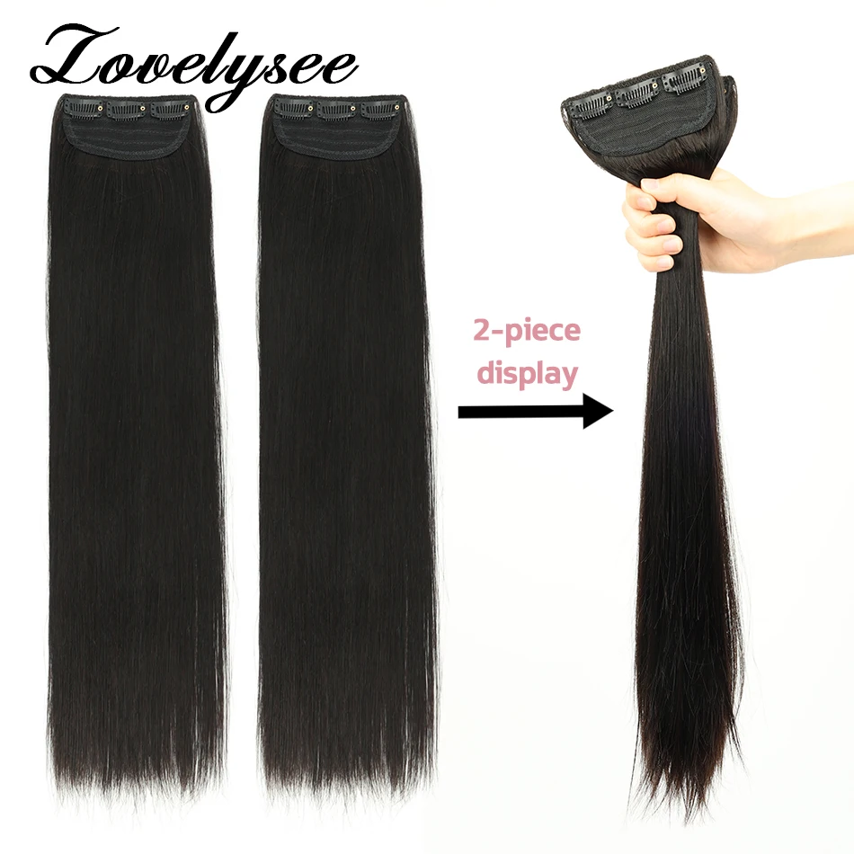 Clip In Hair Extensions Human Hair Straight Natural European Hair Clip Ins Hair Extension One piece 3 Clips 100% Remy Human Hair