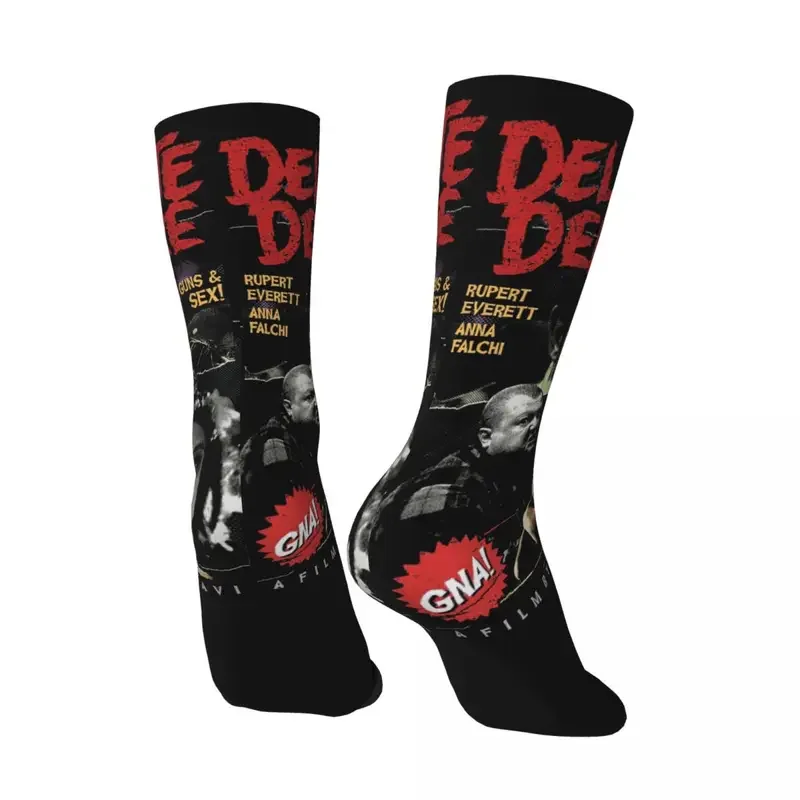 Calcetines divertidos felices para hombre Dellamorte Retro Harajuku Día de los muertos la necesidad de alimentar estilo callejero Casual Crew Crazy Sock impreso