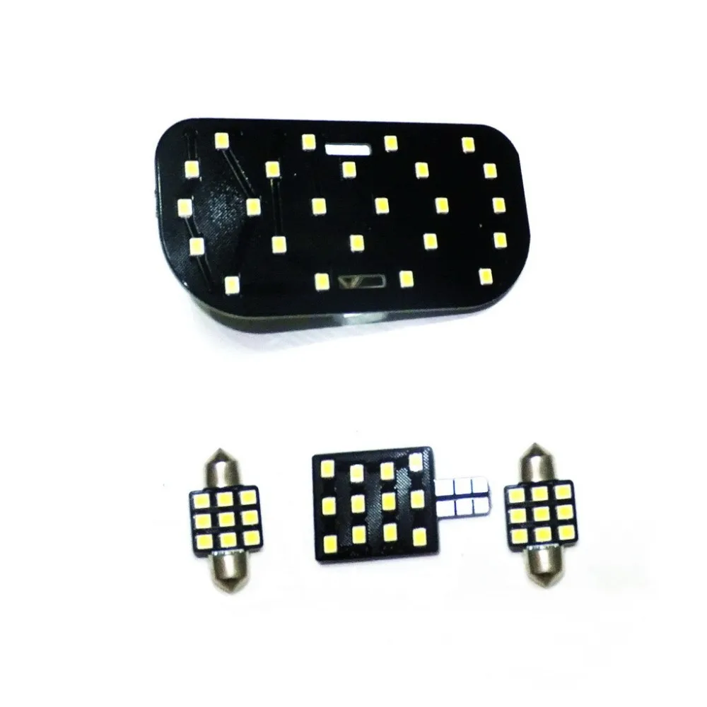 

July King 4 шт. 6000K светодиодный светильник для чтения для Subaru XV 2012-2015 Forester 2019-2022, 1 купол + 2 лампы косметического зеркала + 1 светильник в багажник