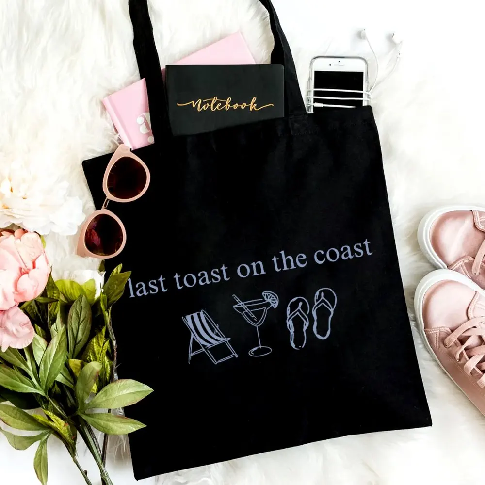 Aesthetic Wedding Handbag, Gift for Bride, Last Toast Printed Handbag Large Capacity Trendy Easy Style Durable Bags for Outdoor