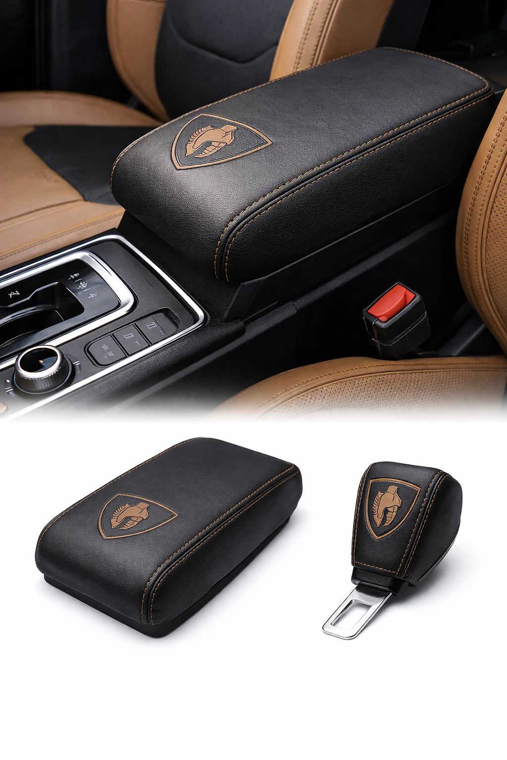 

For Chery Jetour Traveler Armrest Box Cover Central Leather Cover Gear Shift Interior Decoration Interior Leather Cover