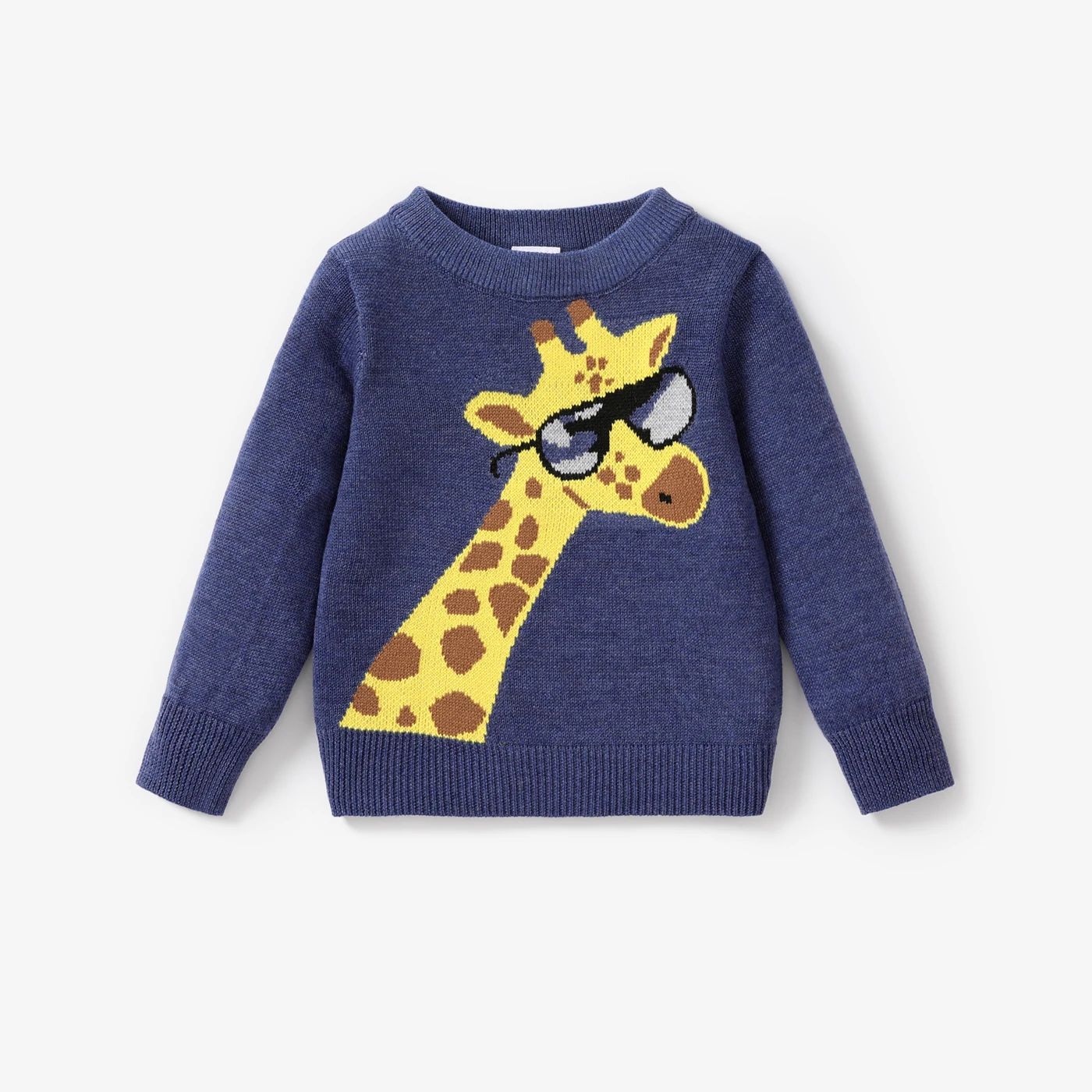 PatPat Baby Boy Childlike Giraffe Long Sleeve Sweater