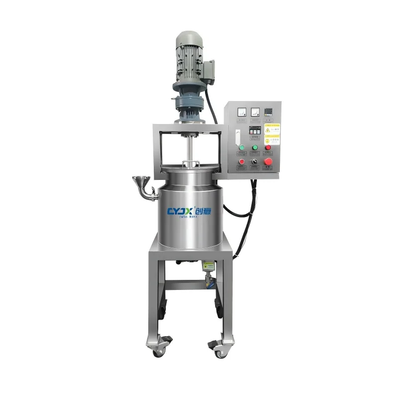 28L High Efficiency Electric Heating Automatic Mixing Equipment Toothpaste Making Machine Cosmetics Production Pump Motor Gear