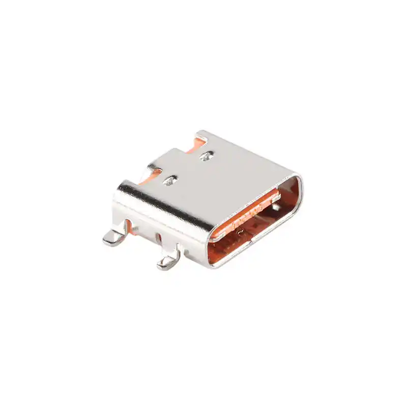 USB Type-C 16P Female Desktop Four-Leg Fully Soldered High-Definition Transmission Interface Fast Charging Socket USB Connector