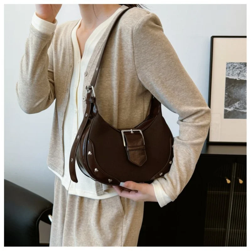 

Элегантная кожаная женская большая сумка, элитная роскошная брендовая модная дизайнерская винтажная повседневная сумка с стильной отделкой ​