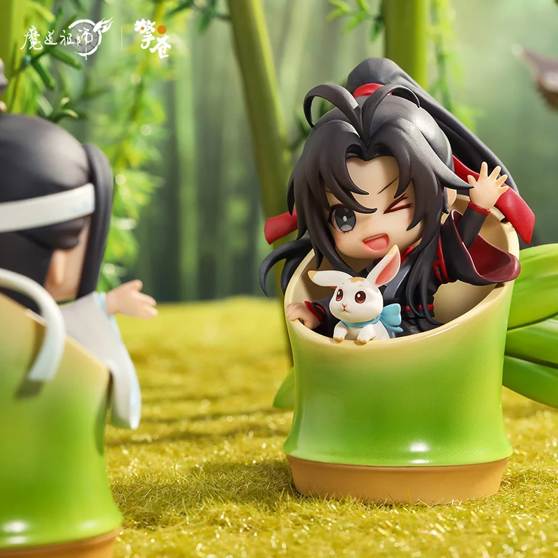 9cm Original Mo Dao Zu Shi Anime Figure Toys Wei Wuxian Lan WangJi Yi Ling Lao Zu Figure PVC Action Figure Q Ver. Model Toy Doll