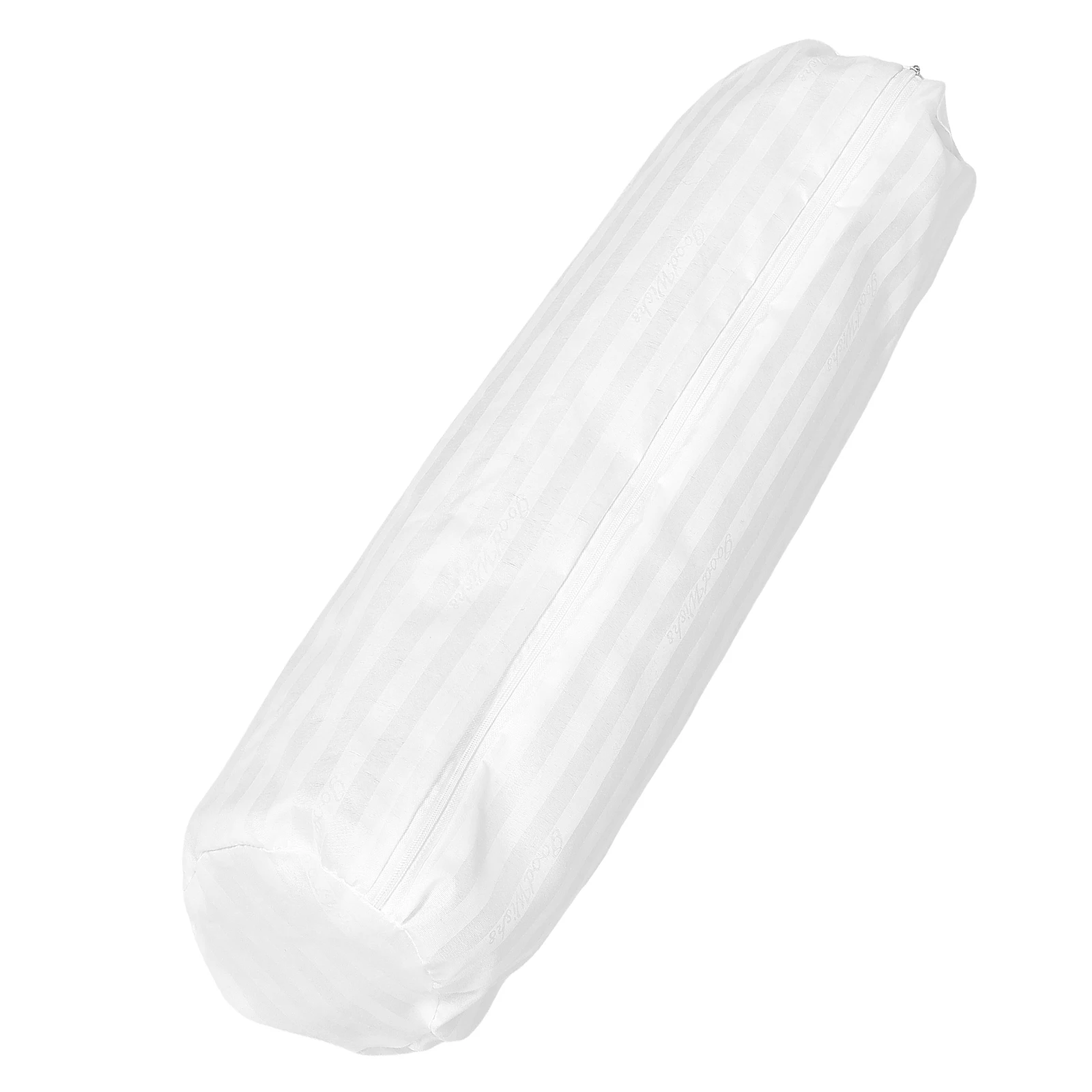 

Soft Round Hidden Zipper Removable Inner Liner Breathable Comfortable Cervical Neck Pillowcase Home 20X80Cm White