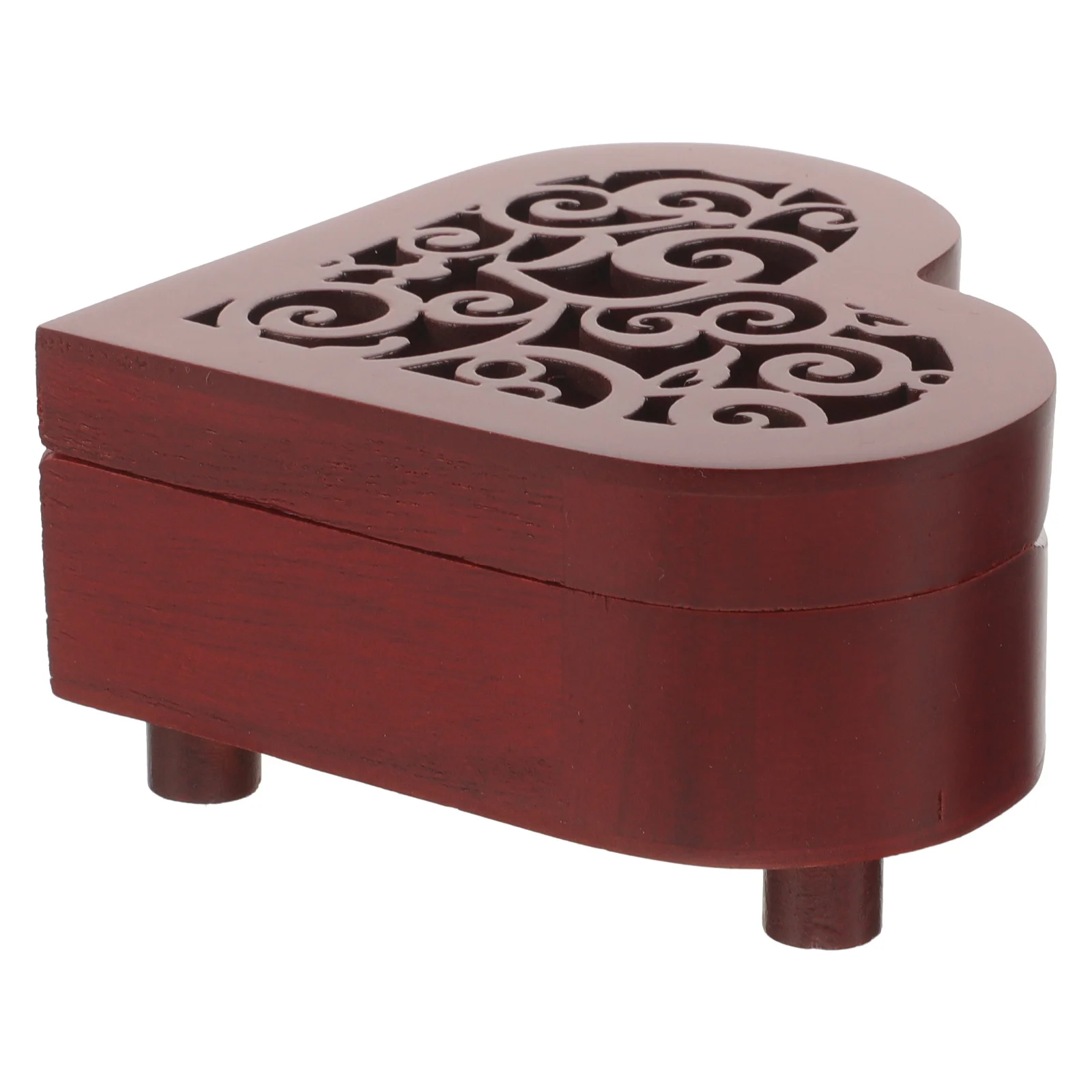 

Heart Shaped Wooden Diy Music Box Kit No Mechanism Hollow Design Birthday Gift For Women Table Decorative Music Box