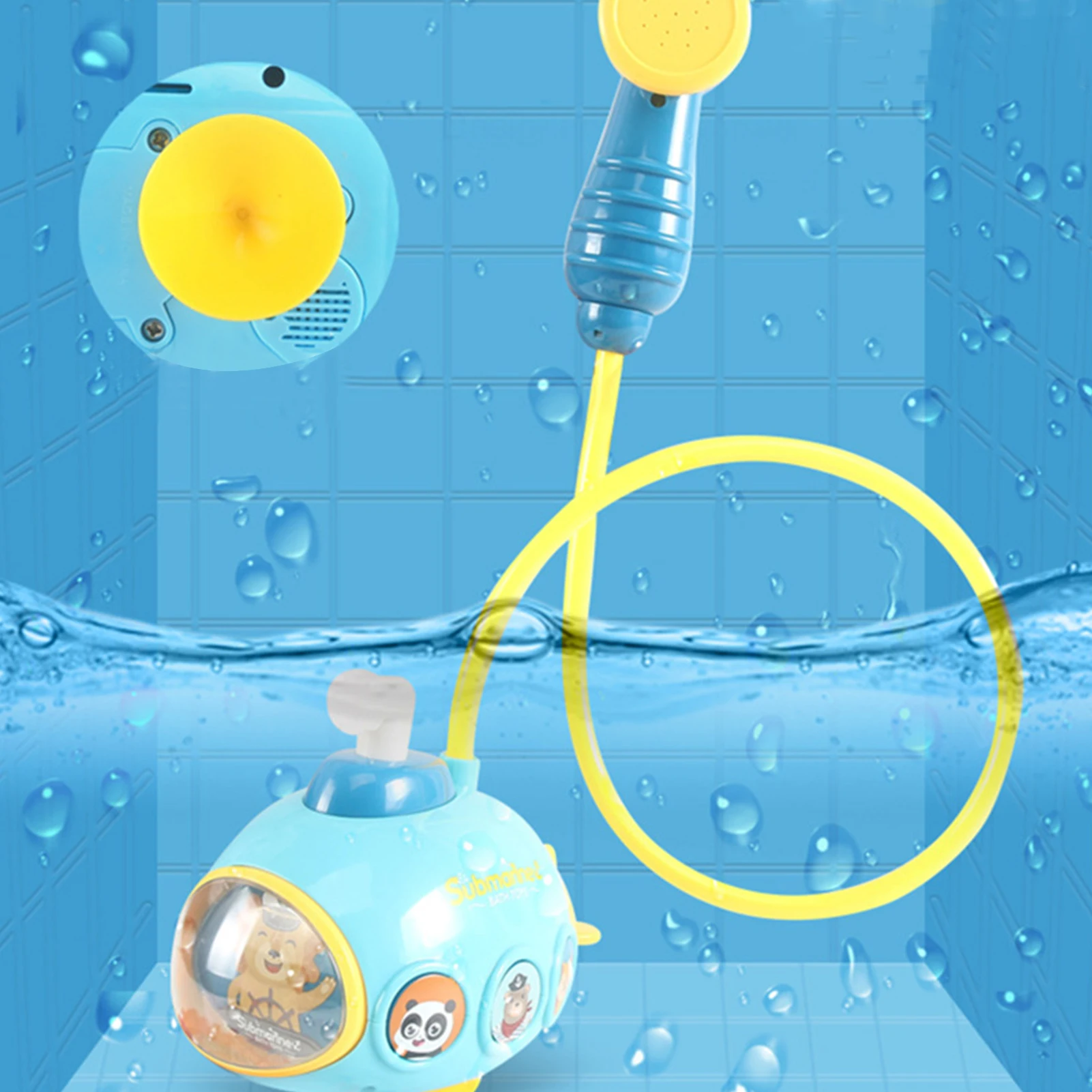 Baby Bath Toy Sprayer Electric Submarine Bathtub Toy Water Spray Squirt Shower Faucet And Bathtub Water Pump Summer Essentials