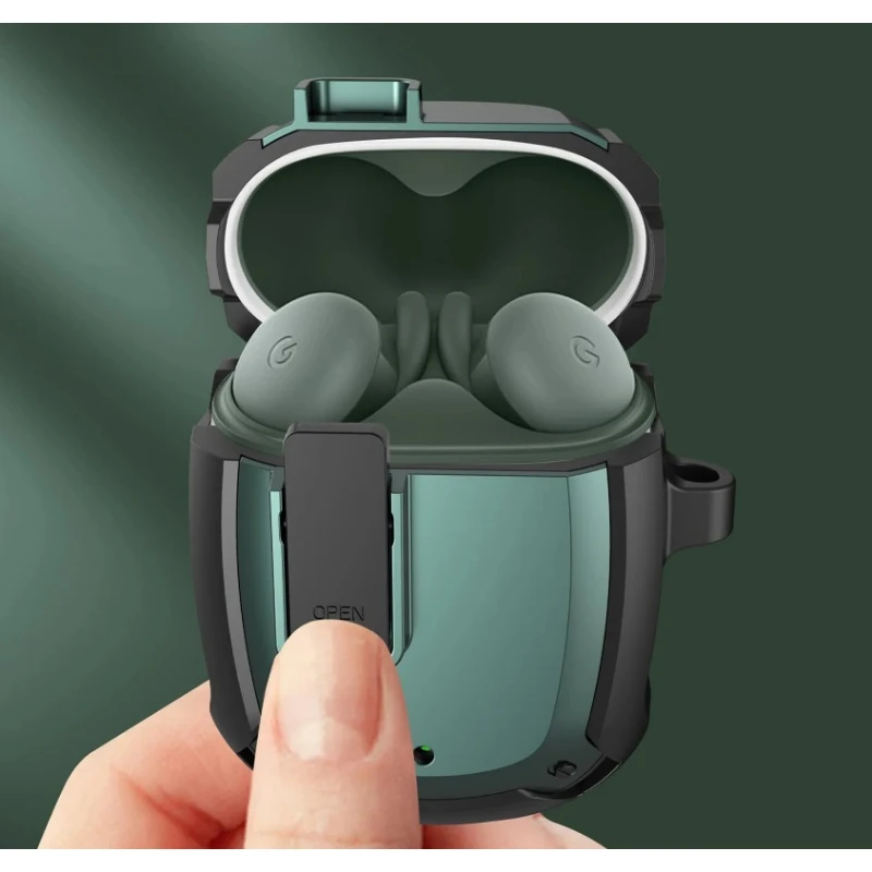 Switch Case For Google Pixel Buds 2 Shockproof Earphone Protective Shell Cover Case For Google Pixel Buds A With Hook Keychain