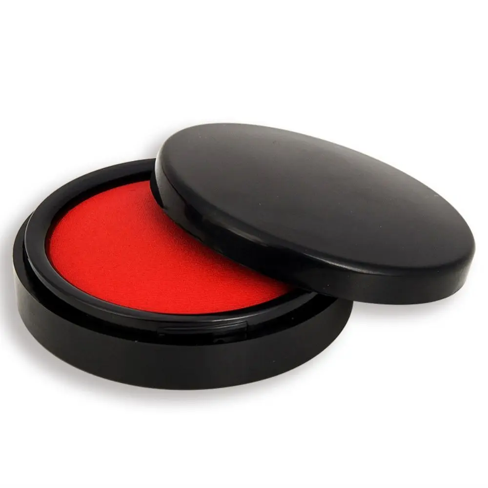 Duidelijk Stempelen Mini Vingerafdruk Inkt Pad Anti-Fake Sneldrogend Vingerafdruk Inkt Pad Waterdicht Rode Kleur Rode Stempel Pad overeenkomst