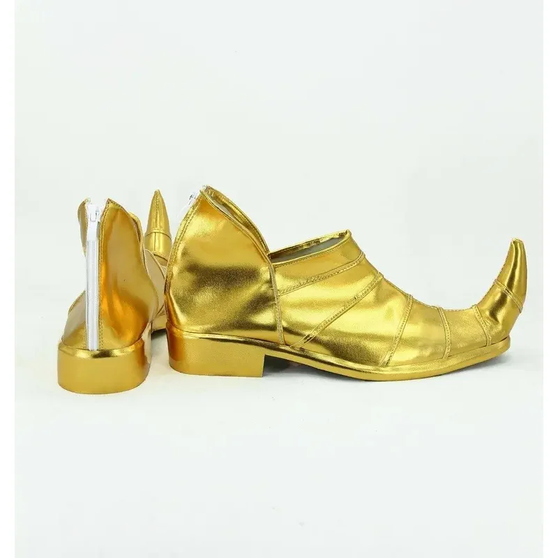 

ss23Dio JOJO'S BIZARRE ADVENTURE 3 Dio Brando Cosplay Golden Flat Shoes Custom Made