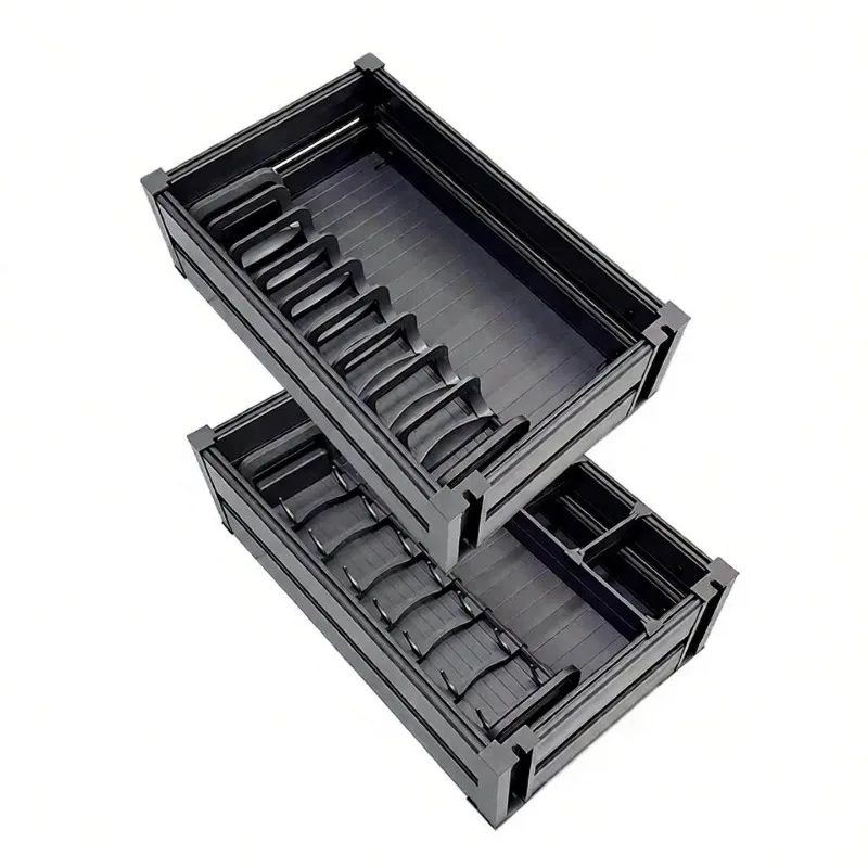 Kitchen Cabinet Seasoning Basket Drawer Type Three-layer Seasoning Basket Kitchen Drawer Basket