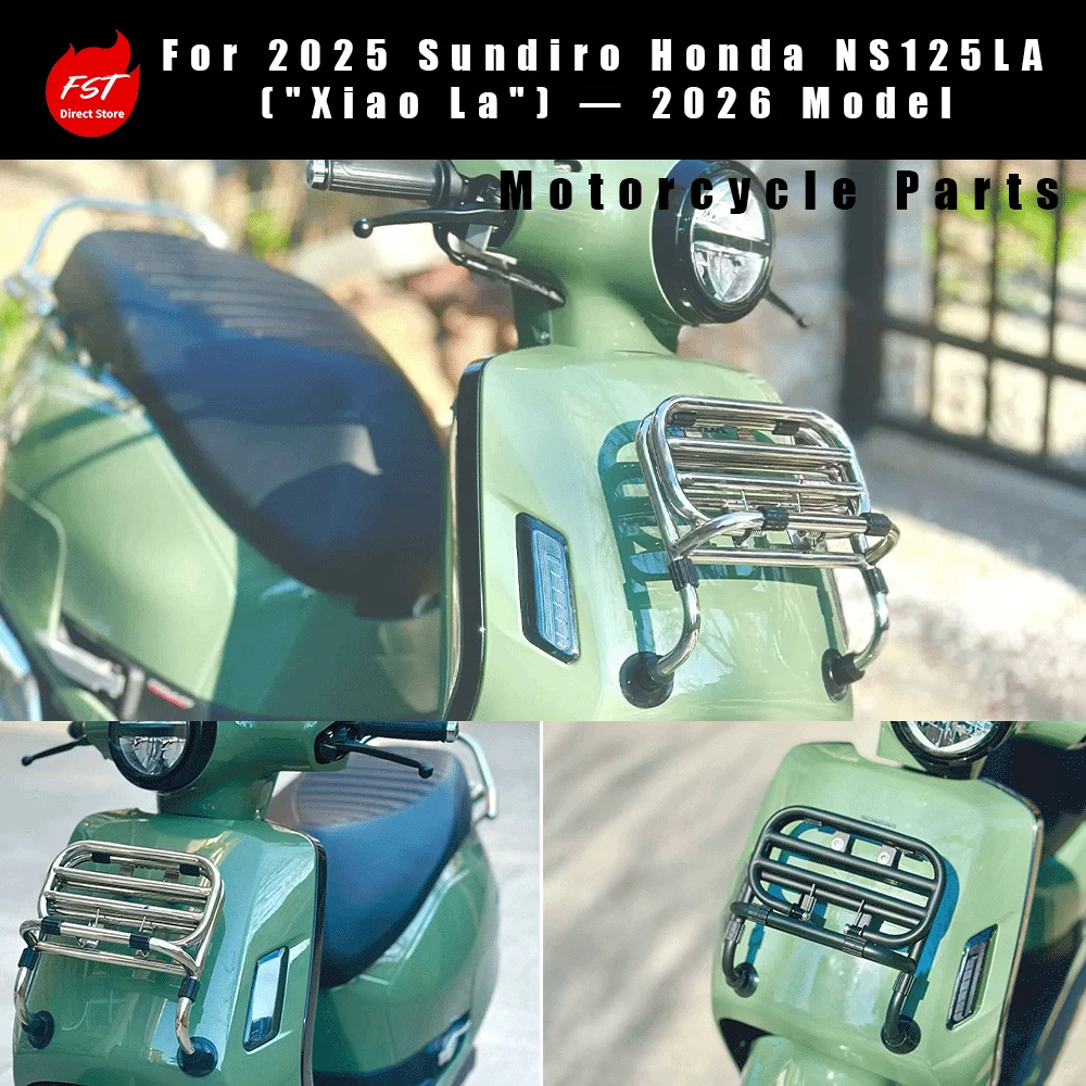 For Stainless steel foldable front rack/bag carrier for 2025 Xindazhou Honda NS125LA (modification accessory)