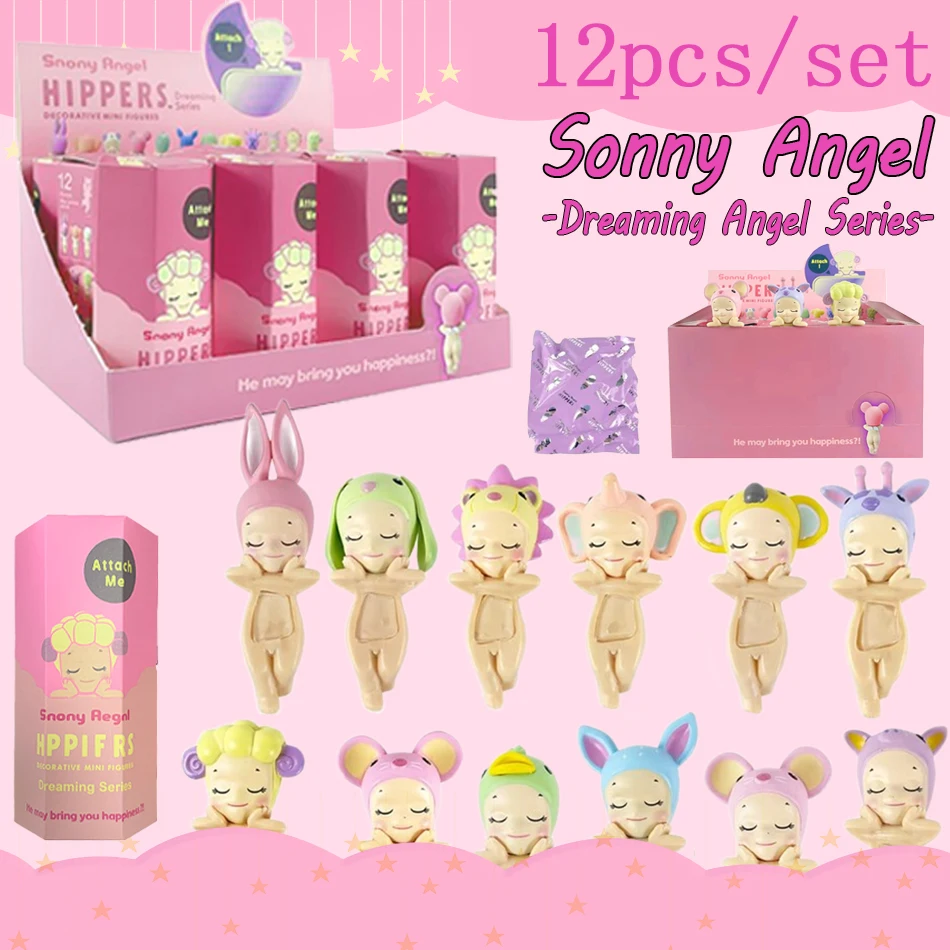 SonnyAngel random1-12pcs/set Hippers Series Mini figuras Dreaming Series Harvest SeriesLooking Back Series Caja ciega Mystery Bo