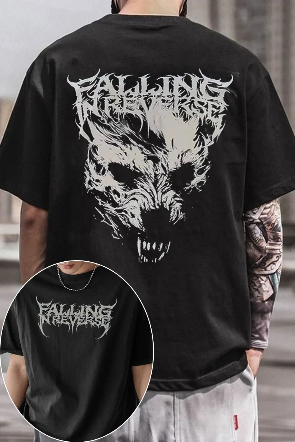 Hot Sale 2026 Falling in Reverse Band TShirt Mens Womens Cotton Tees Summer Casual Short Sleeve Round Neck Clothing Loose Trend