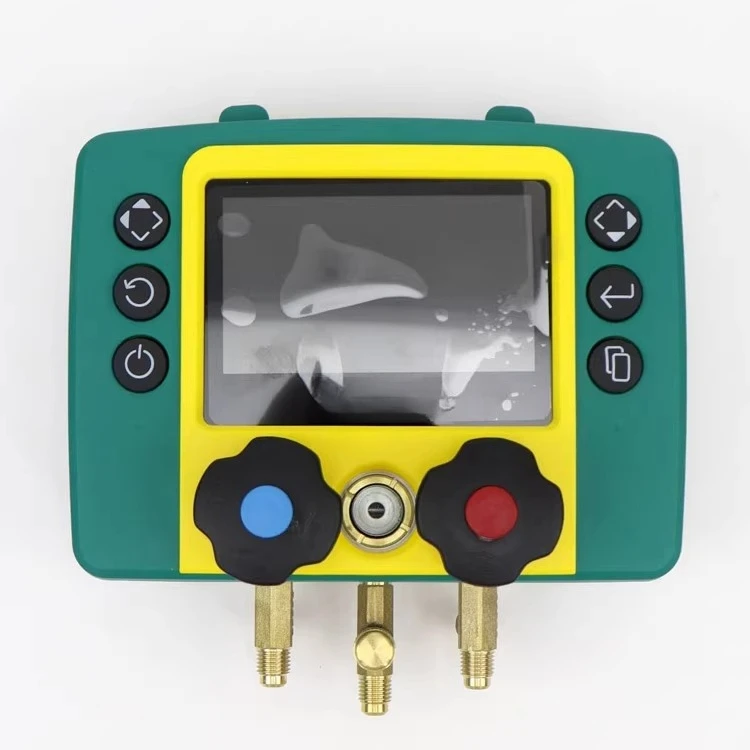 

High and Low Pressure Air Conditioning Refrigeration Digital Electronic Refrigerant Gauge Car Refrigerant Gauge Set
