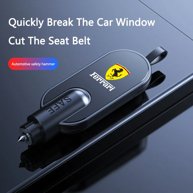 مطرقة أمان صغيرة محمولة ملحقات قواطع نافذة السيارة لفيراري 308 GT4 328 GTB GTS F355 360 مودينا F8 F430 458ltalia 488 #1