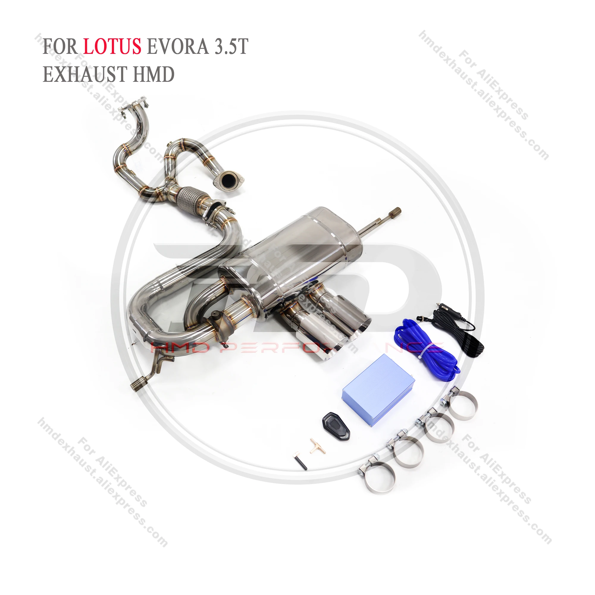 HMD Exhaust System Stainless Steel Performance Catback for Lotus Evora 3.5T Muffler With Valve