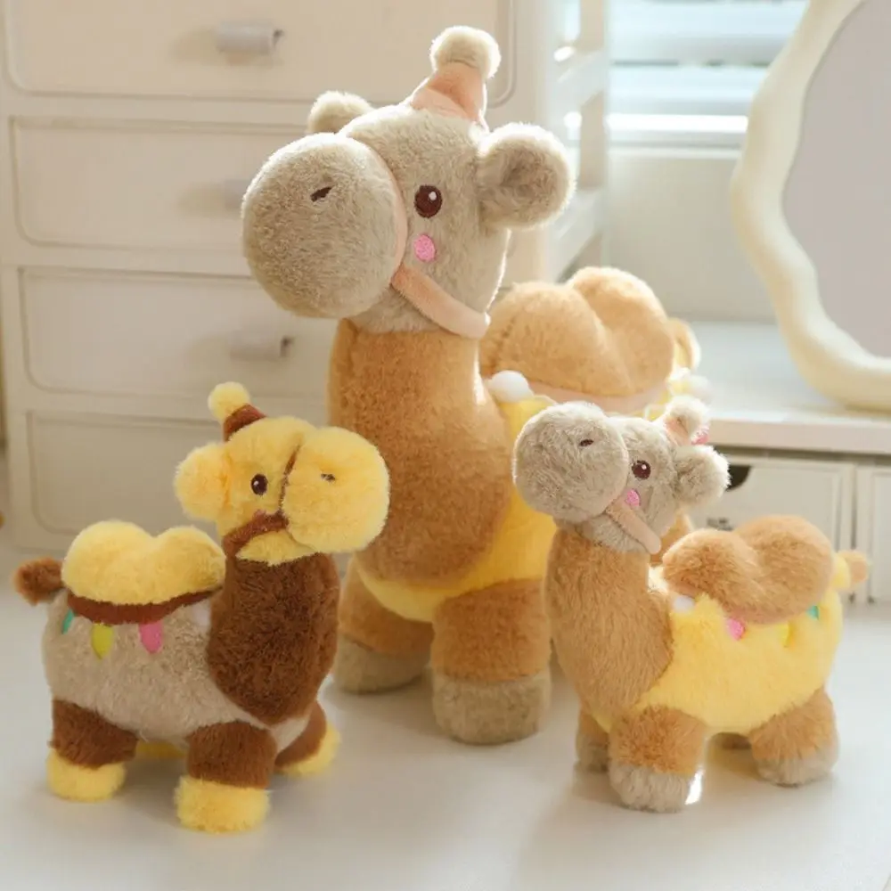 Creative PP Cotton Simulated Camel Camel Desert Animal Soft Stuffed Simulation Soft Cartoon Camel Shaped Colleagues Gift