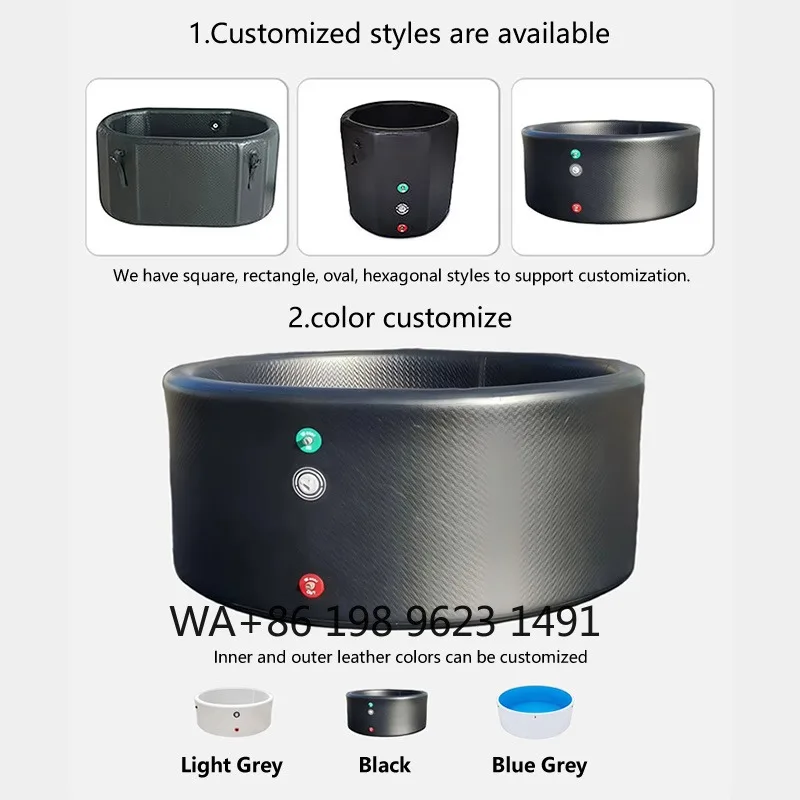 Large Size Insulated PVC Inflatable Cold Plunge Bathtub Eco Friendly Portable Ice Bath Tub Outdoor Fitness Recovery 3-6 Person