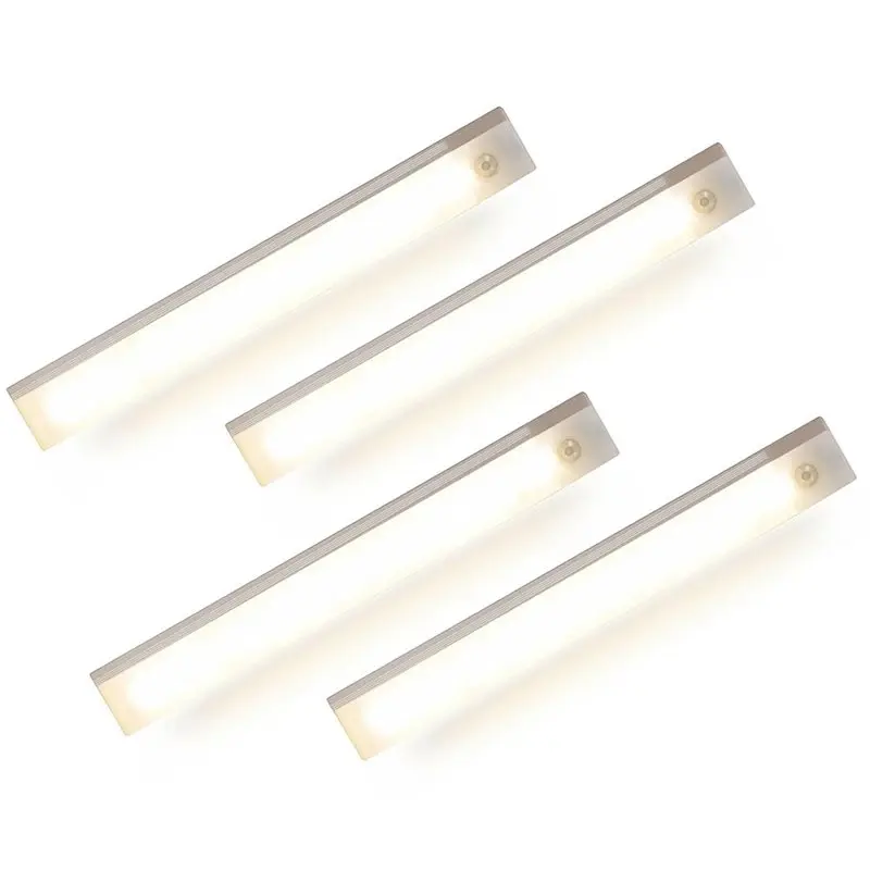 

ABKY-Lights, Punch-Free Sensor Magnetic Rechargeable Led Lights, Motion Sensor Warm Light For Kitchen Closet Wardrobe Stairs