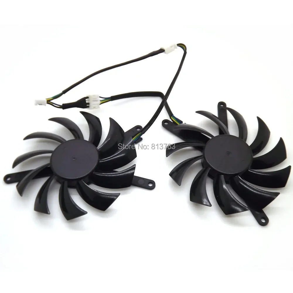 DC BRUSHLESS FAN PLD08010S12HH DC12V 0.35A 75mm 4Pin 4Wire 86x86x42mm For MSI GTX 580 GTX 460 GTX560 Video Card Fan