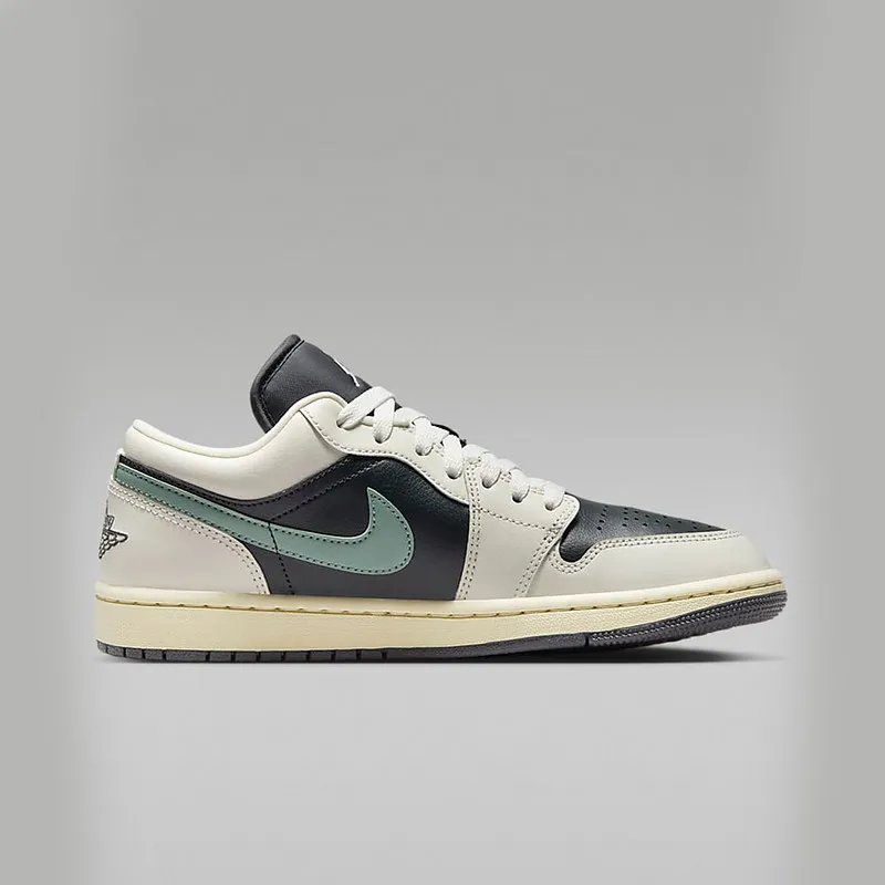 Nike DC0774-001 Women Low Top Sneakers Sail Black Jade Grey Heel Air Cushion Wings Logo Stitched Swoosh Casual Skate Shoes