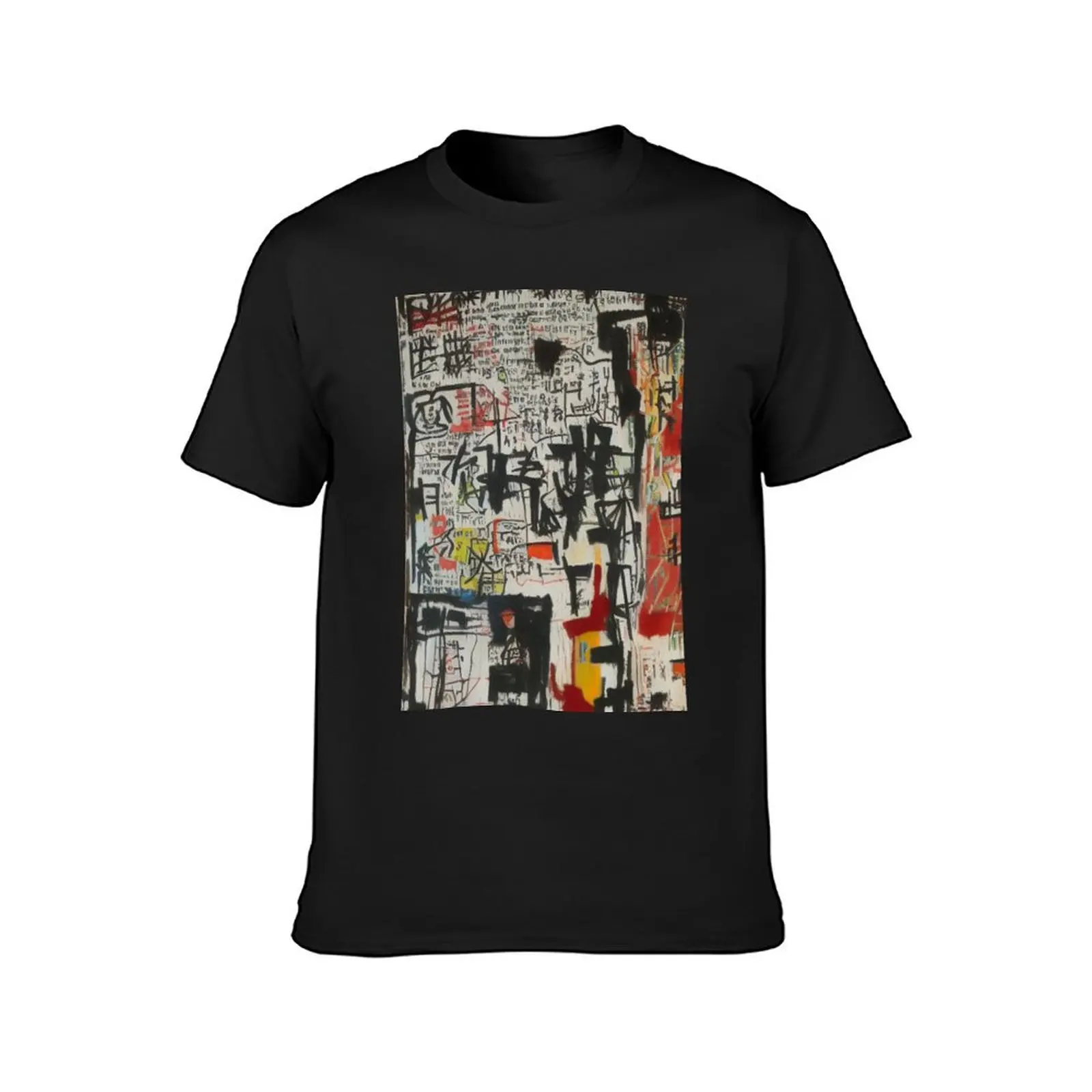 Expressionistic Brushstrokes: A Fusion of Graffiti and Abstract Art T-Shirt oversized t shirt men