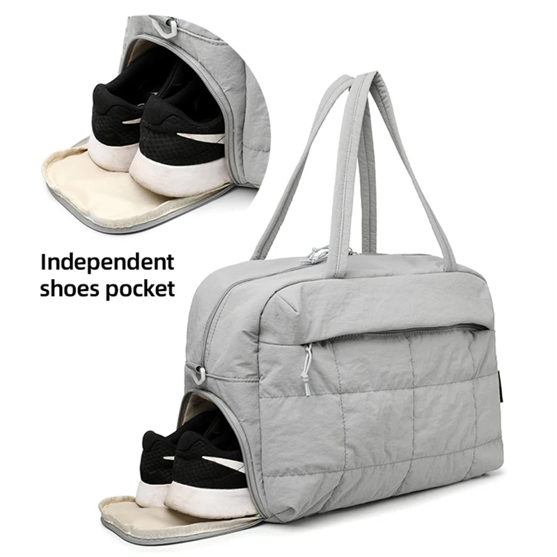 حقائب يد Scione للخريف والشتاء للياقة البدنية في صالة الألعاب الرياضية مع جيب للأحذية والرحلات الخارجية والتخييم والمشي لمسافات طويلة حقيبة كتف كبيرة للسفر