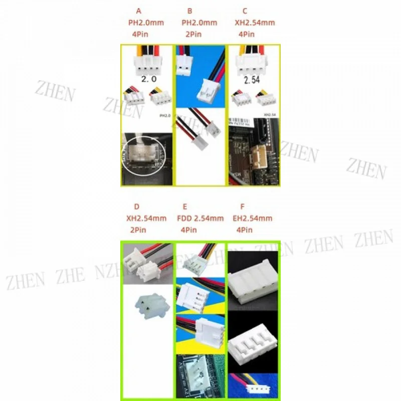 Y Y 7+15 22P to SATA Hard Disk HDD IDE EH FDD XH2.54 PH2.0 2P 4pin Power Data Cable