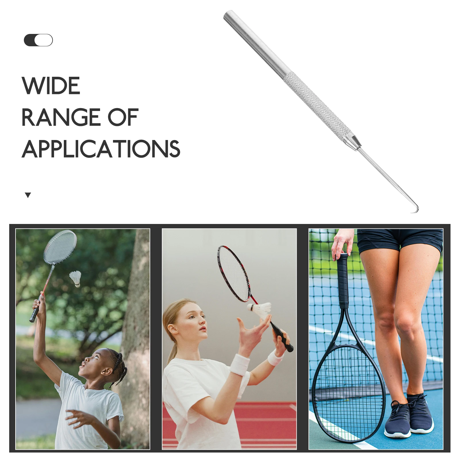 

Golden Puller Badminton Tennis Racket Stringing Hook Tennis Racket Threading Tool Supplies Craft Sports Fixing Craft Tool Tools