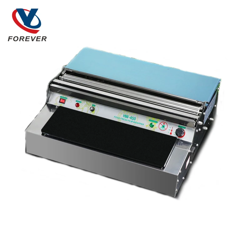 Cling Film Packing Machine Commercial Fresh Vegetable & Fruit Food Sealing Machine Cling Film Cutter Household Packaging Maker