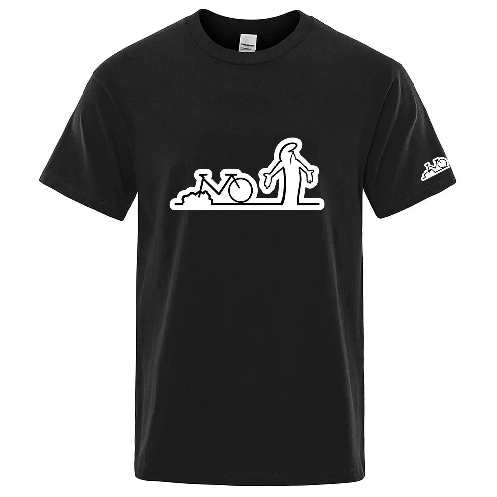 Funny La Linea Bike Amazing Print 2025 New Men's Quick Dry Ordinary Thin Short Sleeve Sport T-Shirt Fitness Breathable Tops