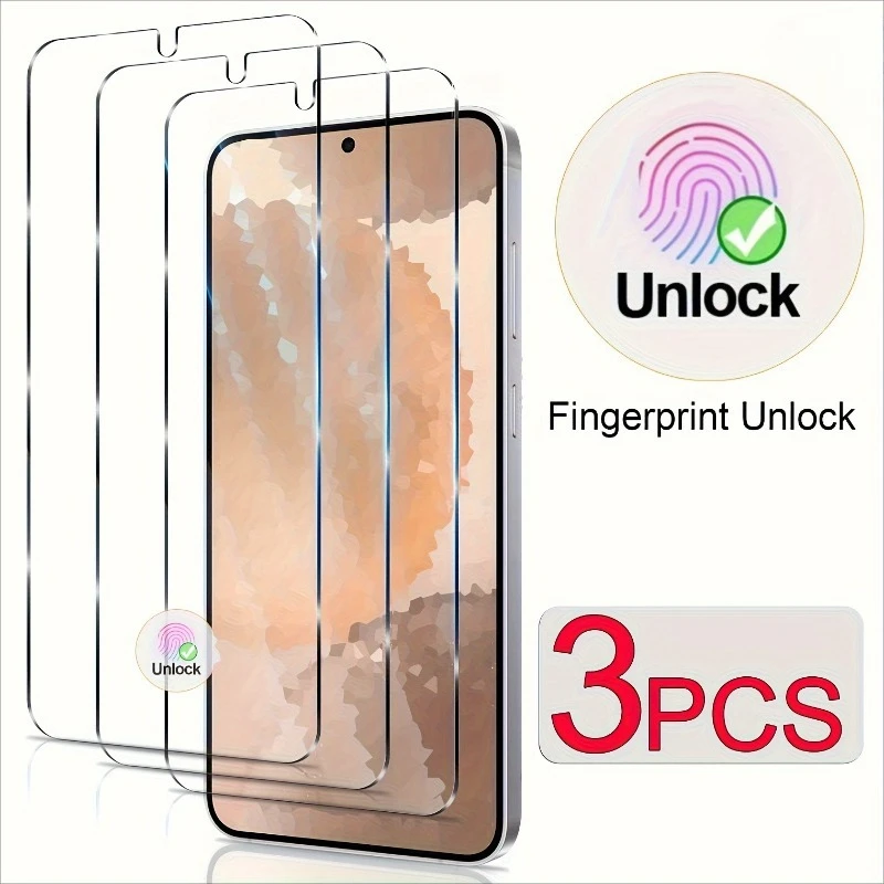 

3 упаковки закаленного стекла для защиты экрана для Samsung Galaxy S25 S24 Plus Ultra S21 S22 S23 Plus S24 S23 S21 FE Защитное стекло