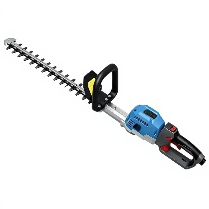 Lithium-ion battery trimmer with blade speed adjustable garden trimmer