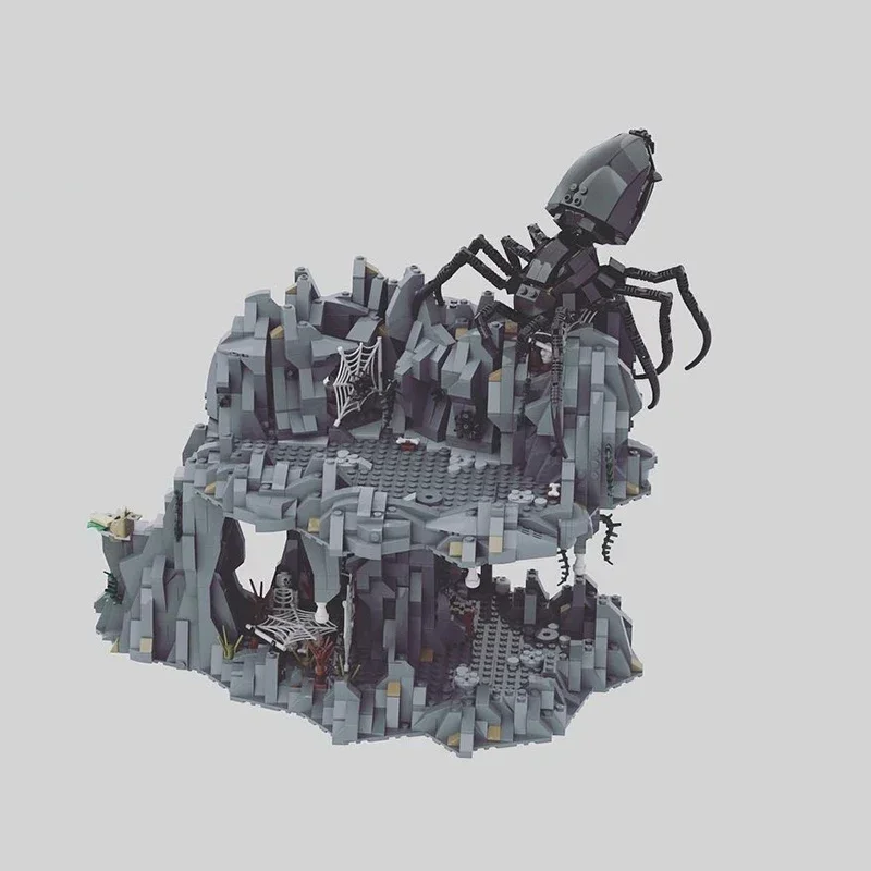 Magical Rings Movie Model Moc Building Bricks Death Spider Cave Technology blocchi modulari regali giocattoli di natale set fai da te assemblaggio