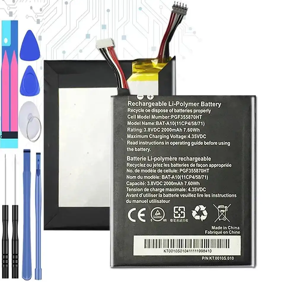 

2000Mah Reliable Power Supply Mobile Phone Battery High-Efficiency For Acer Liquid E3 Z5 V380 E380 Z150 Bat-A10
