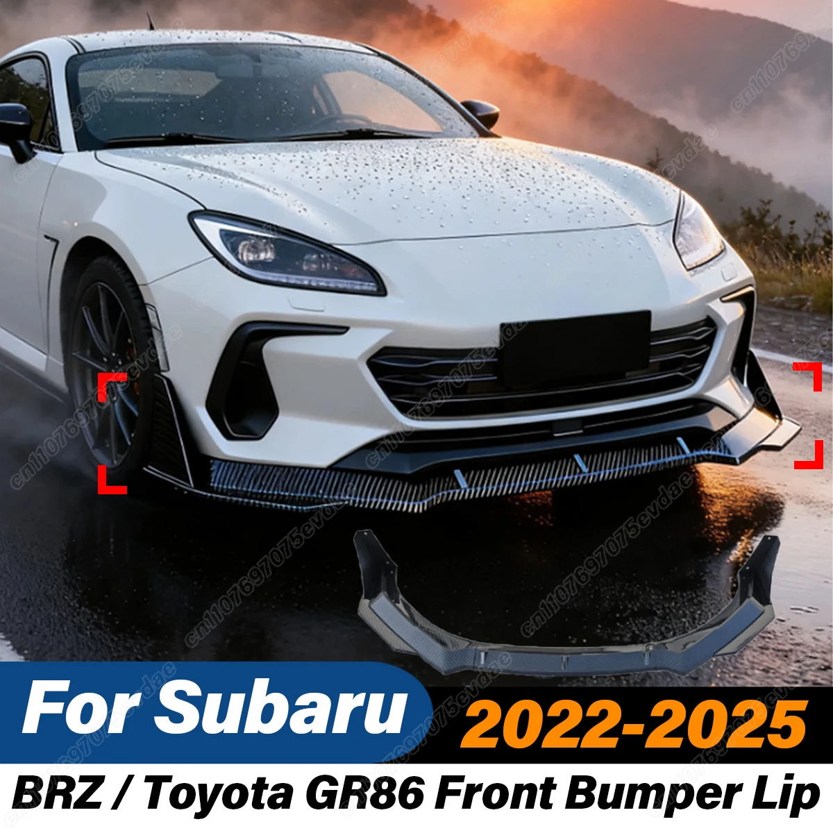 

Для Subaru BRZ/Toyota GR86 2022 2023 2024 2025 передний бампер сплиттер для губ BodyKit объемная защита внешние аксессуары