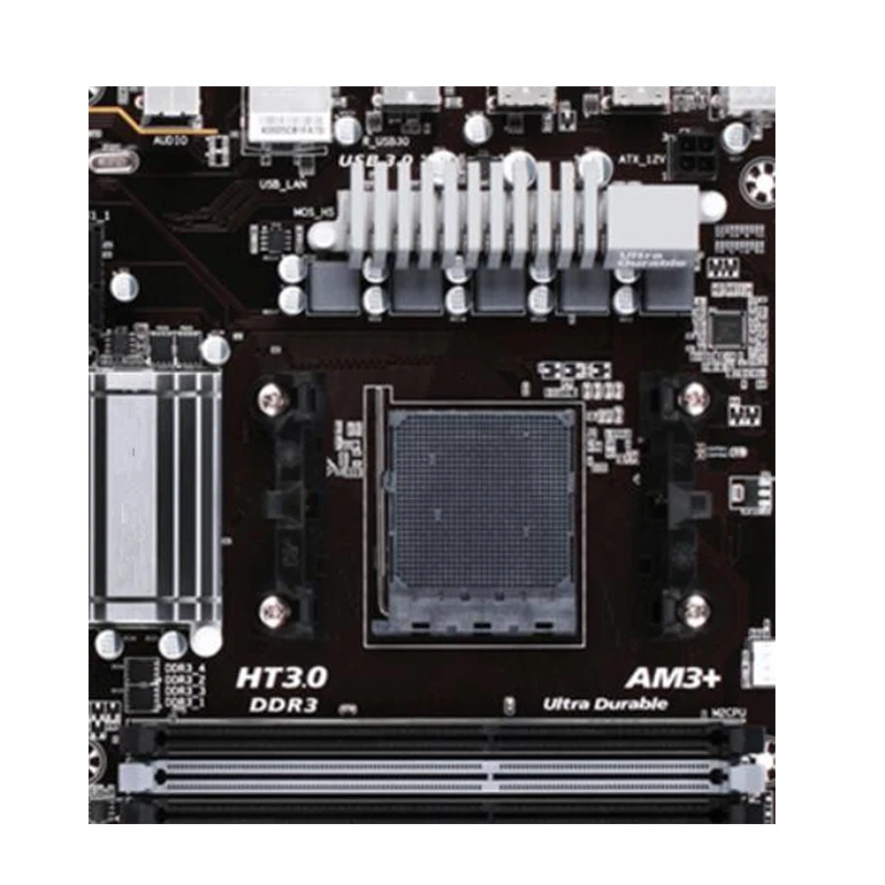 Soquete Mainboard Desktop para AMD, SATA III, USB 3.0, GA-990X-D3P, AM3 + DDR3, 32GB, 990X, 990FX