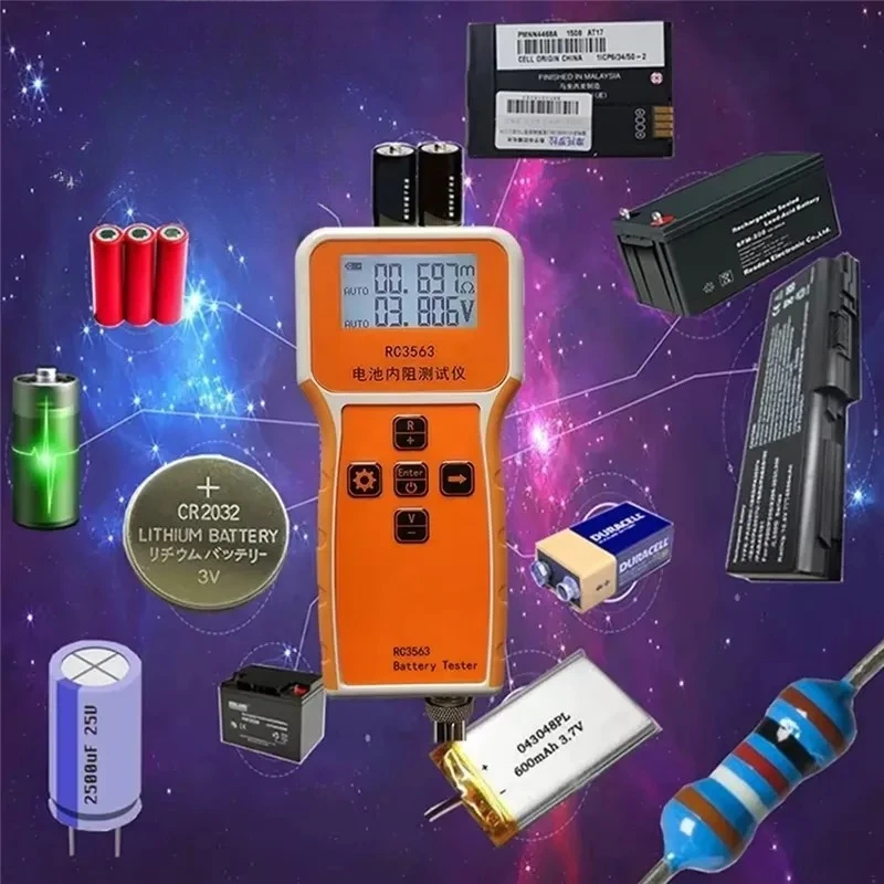 Battery Internal Resistance Tester High Precision Voltage Meter for DIY Enthusiasts Engineers Digital Display Portable RC3563